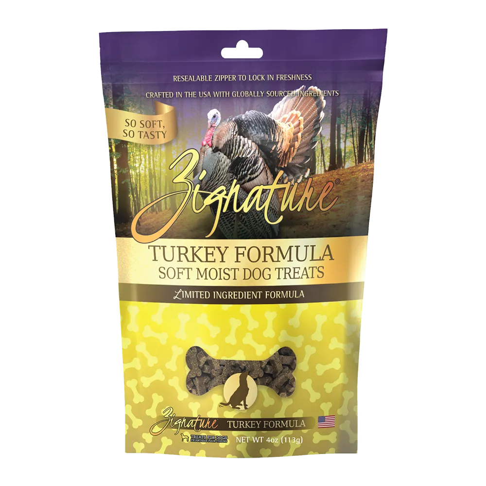 Zignature Dog Treats Soft Moist Turkey Formula 113g