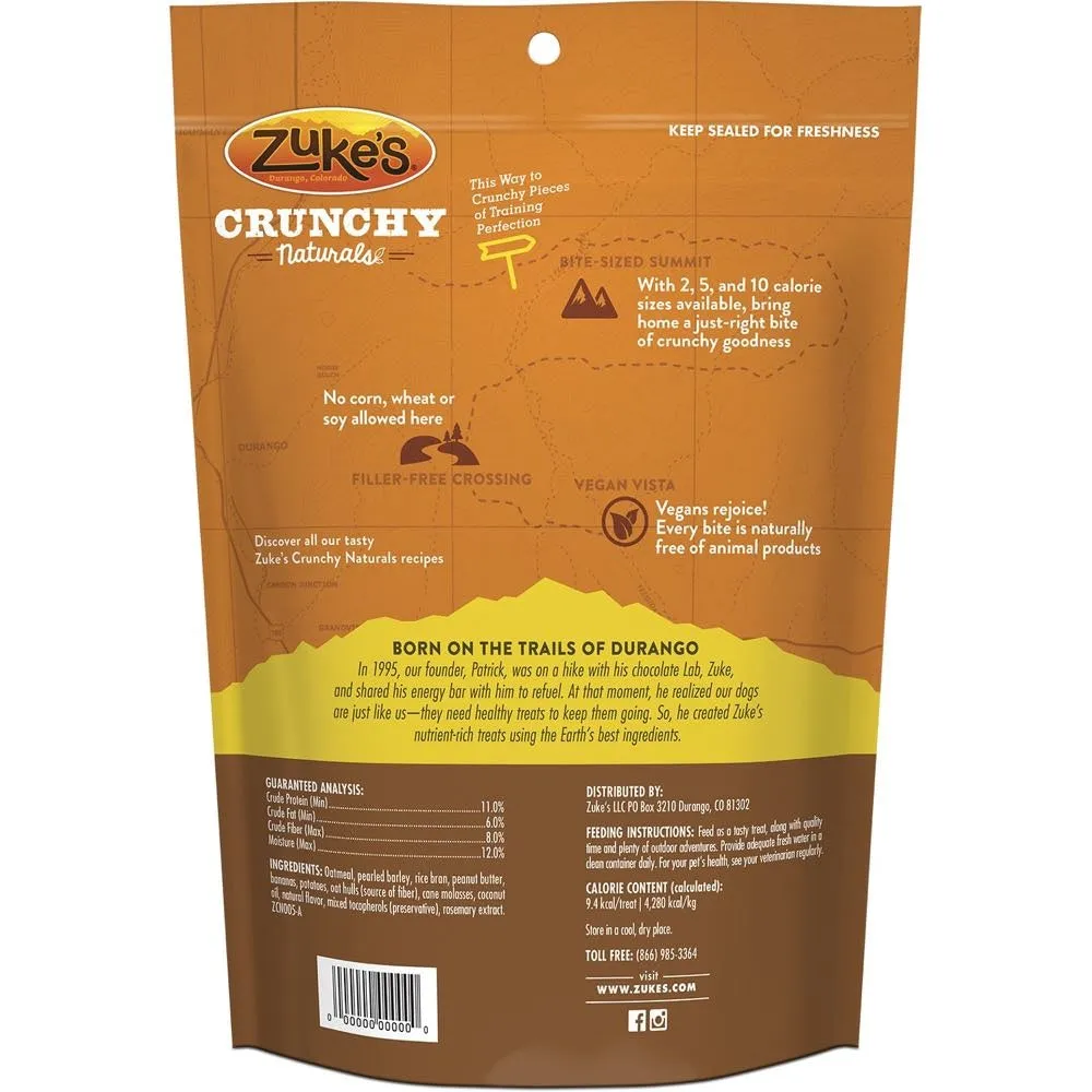 Zuke's Crunchy Naturals 10s Peanut Butter & Bananas Dog Treats 12oz